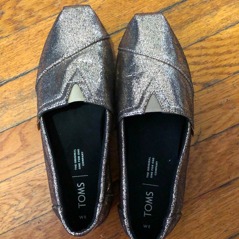 Toms classic slip ons metallic
